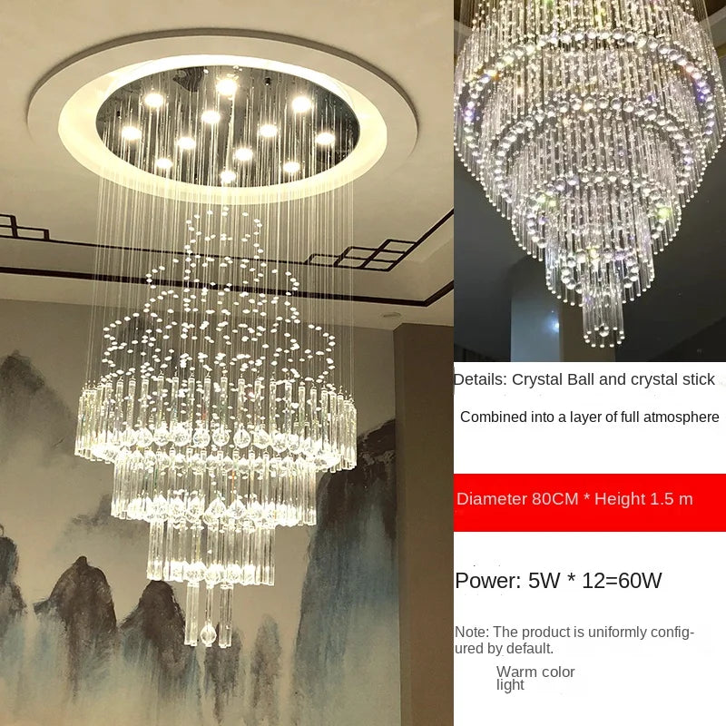 Lustre Calara en gouttes de pluie superposées — Argenté ou doré - Desfino