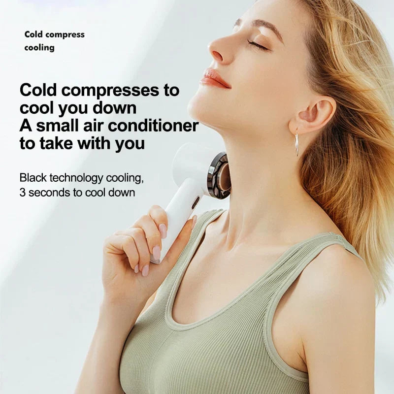 Ventoinha de arrefecimento portátil de mão AeroBreeze — fluxo de ar compacto e portátil - Desfino