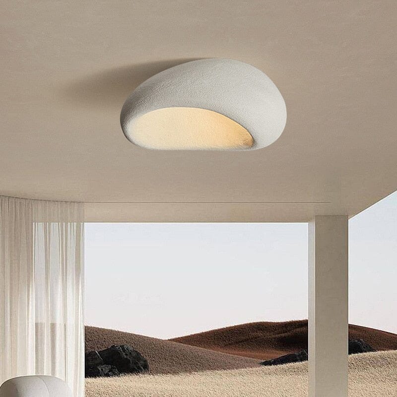 Irisori Wabi-Sabi Ceiling Light — Handcrafted Japanese Form, Organic Silhouette, Warm Glow