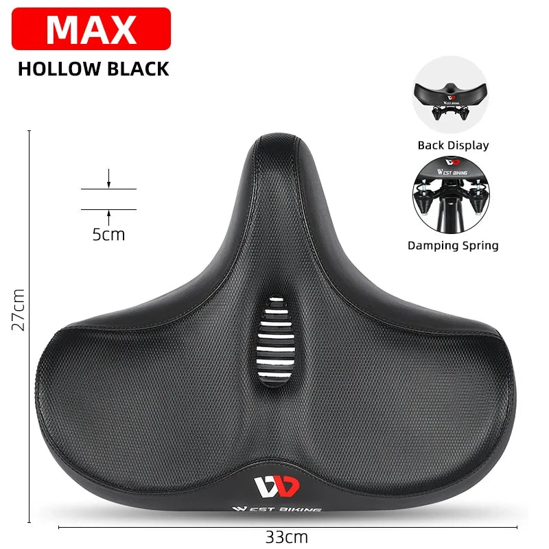 Široké ergonomické sedlo SummitRide pro horská a městská kola - Desfino