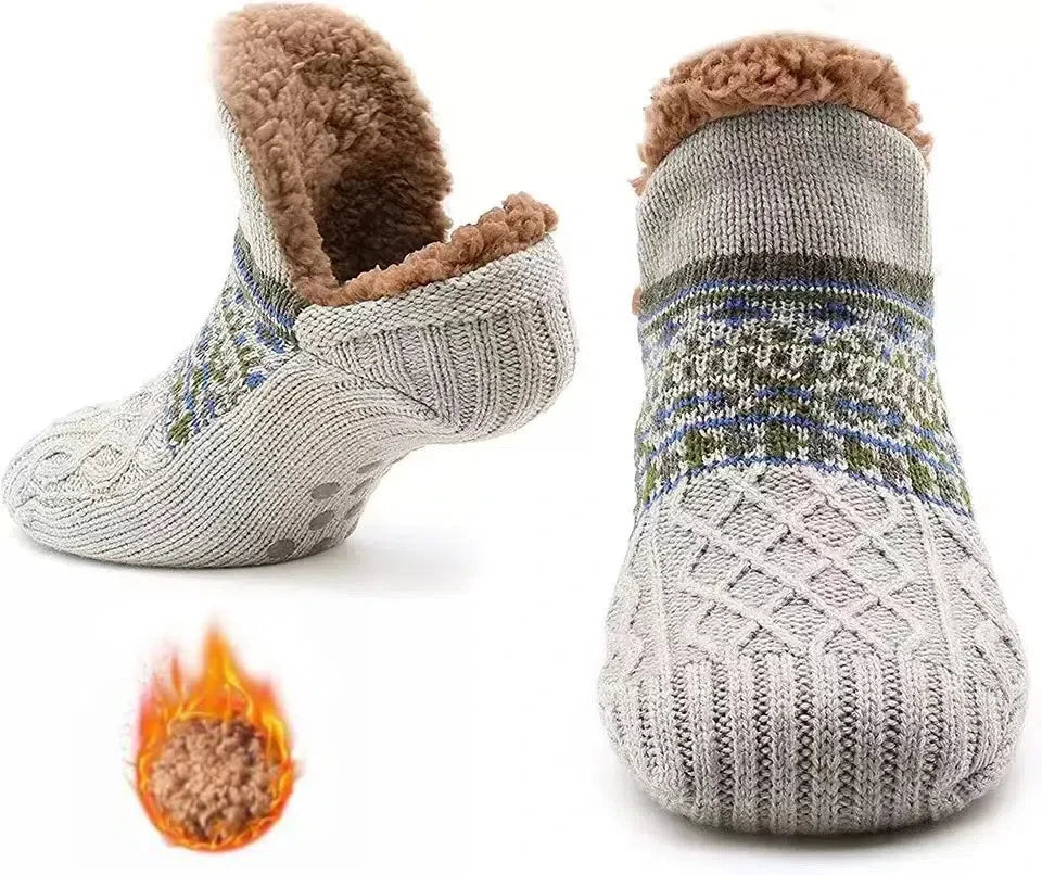 Hřejivé prémiové termální ponožky na podlahu HearthStep Cozy — neobjemná izolace, celodenní hřejivost