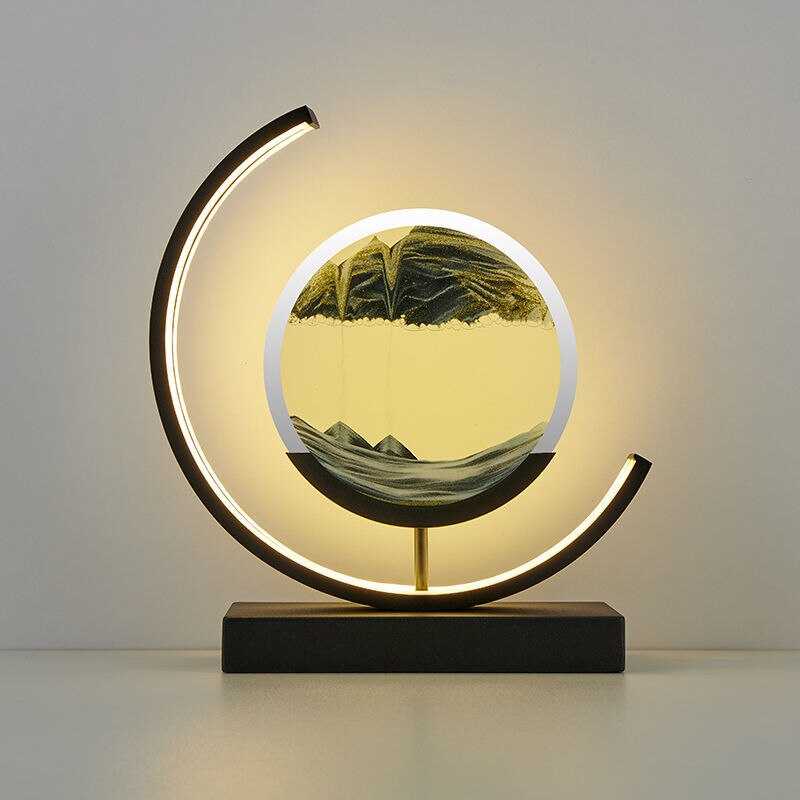 TerraGlow Sand Lamp — Artistic Ambient Accent Lighting - Desfino