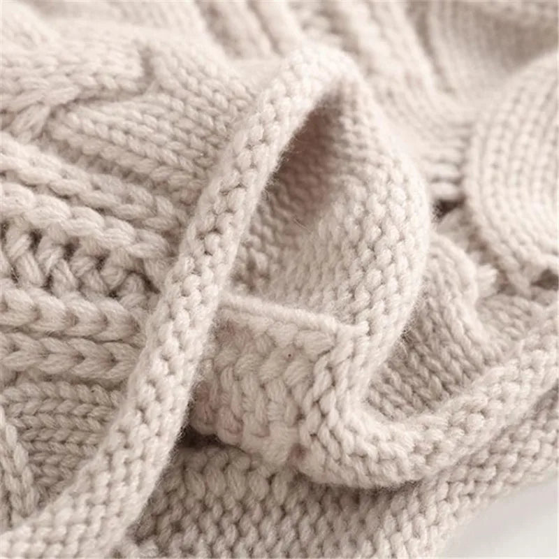 LioraWeave Strickpullover mit hohem Kragen — Weich und kuschelig warm - Desfino