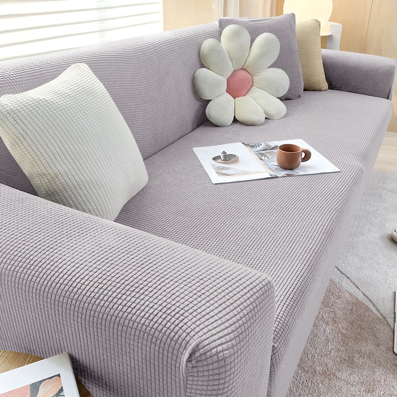 Housse de canapé extensible lavable — Ajustement antidérapant, 1 à 3 places - Desfino