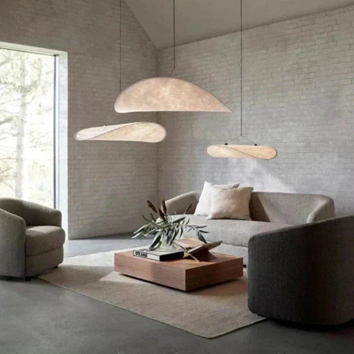 LumaWeave Potato Chip Pattern LED Pendant Light — Single-Light Cord - Desfino