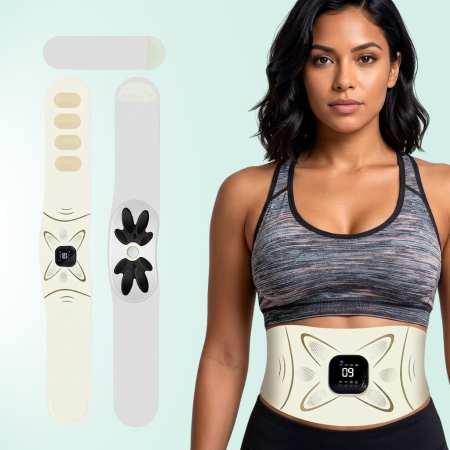 حزام ThermaCore القابل للارتداء للنحت 3 في 1 — تنشيط EMS، حرارة عميقة 95°F–122°F