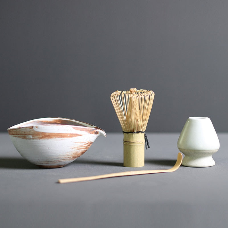 Kizuna Ceramic Matcha Tea Set — Traditional Japanese Design - Desfino