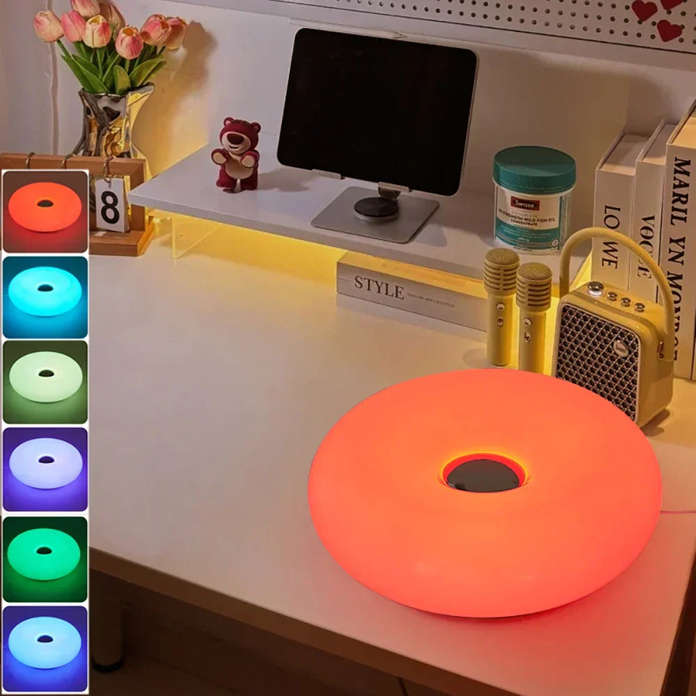 AuraGlow Lampe de bureau USB RGB - Lampe de chevet à intensité réglable par toucher - Desfino