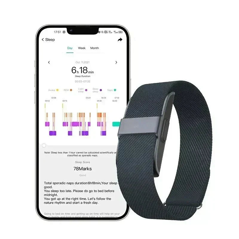 Tracker étanche Nuvia — pas, course, natation, sommeil et fréquence cardiaque - Desfino