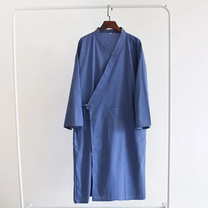 Nadirloft 2024 Edition Men's Cotton Kimono Nightgown - Desfino