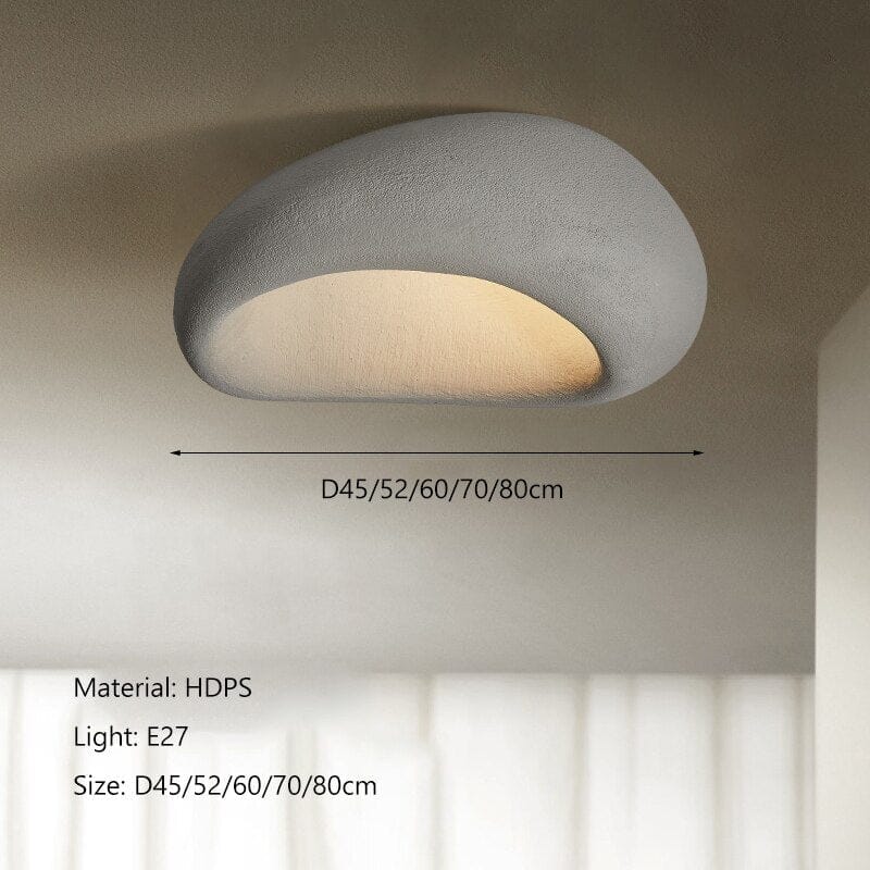 Tenzai Wabi-Sabi Ceiling Light — E27 Surface-Mount Fixture - Desfino