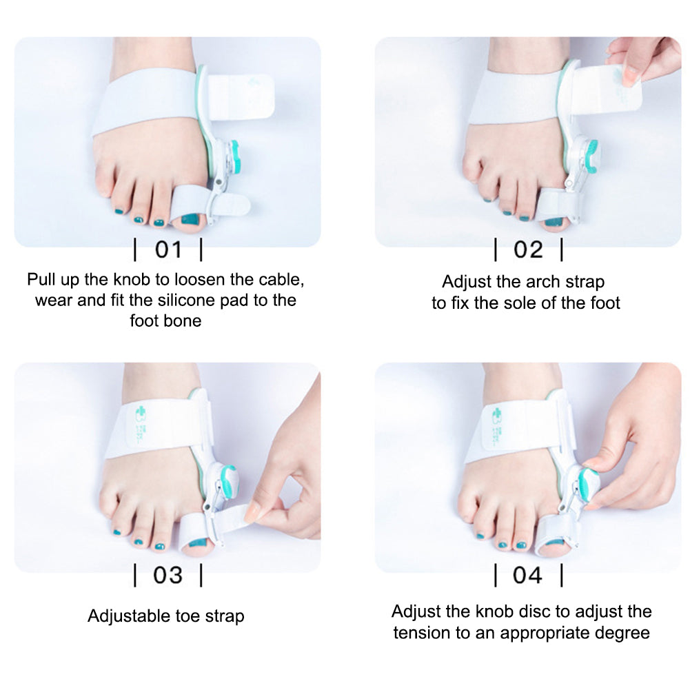 OrthoEase Adjustable Bunion Splint — Toe Corrector, Pain-Free - Desfino