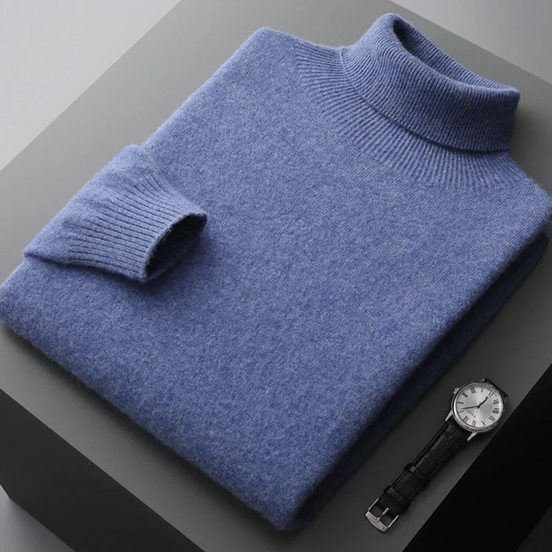 Aurelo Pullover aus 100 % extrafeiner Merinowolle—17,9-Mikron-Zweifachgarn - Desfino