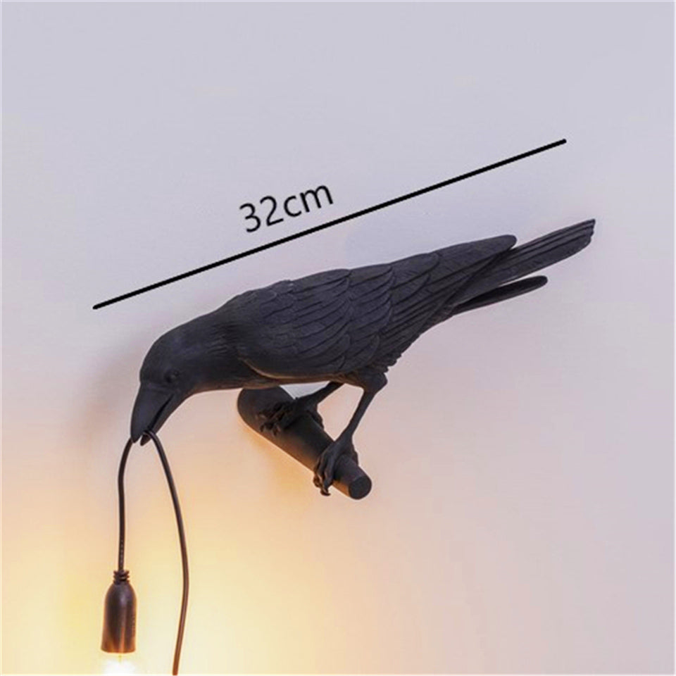 FederGlow warme LED-Vogelwandleuchte — Stimmungsvolle Dekolampe - Desfino