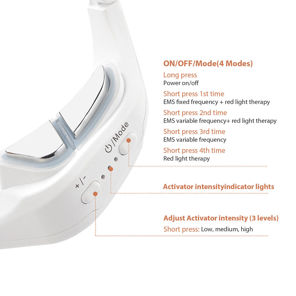 Lumara oogmassageapparaat — roodlicht- en EMS-microcurrenttherapie - Desfino