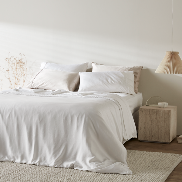NyraSateen Bettbezug aus Bambus — CleanBamboo-Lyocell, kühlend - Desfino