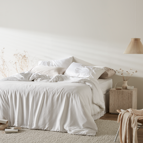 NyraSateen Bettbezug aus Bambus — CleanBamboo-Lyocell, kühlend - Desfino