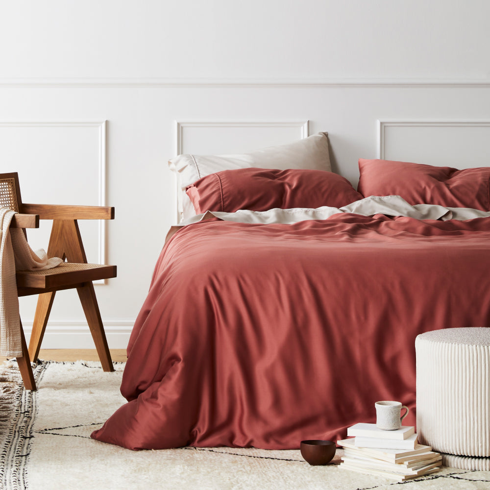 NyraSateen Bettbezug aus Bambus — CleanBamboo-Lyocell, kühlend - Desfino