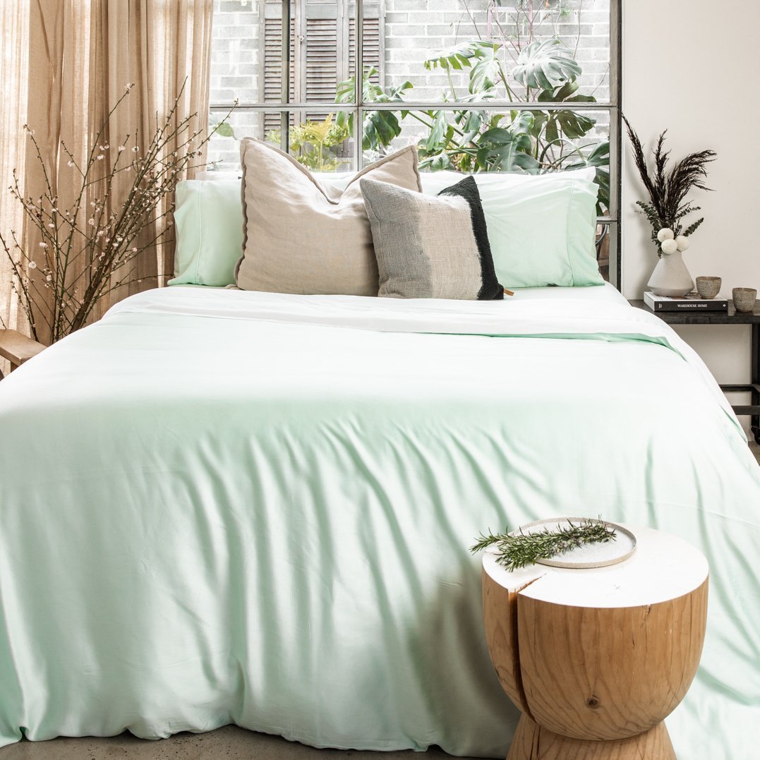 NyraSateen Bettbezug aus Bambus — CleanBamboo-Lyocell, kühlend - Desfino