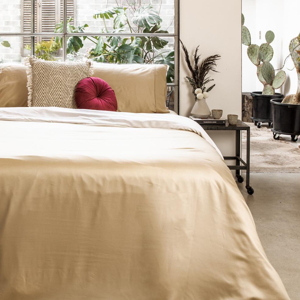 NyraSateen Bettbezug aus Bambus — CleanBamboo-Lyocell, kühlend - Desfino