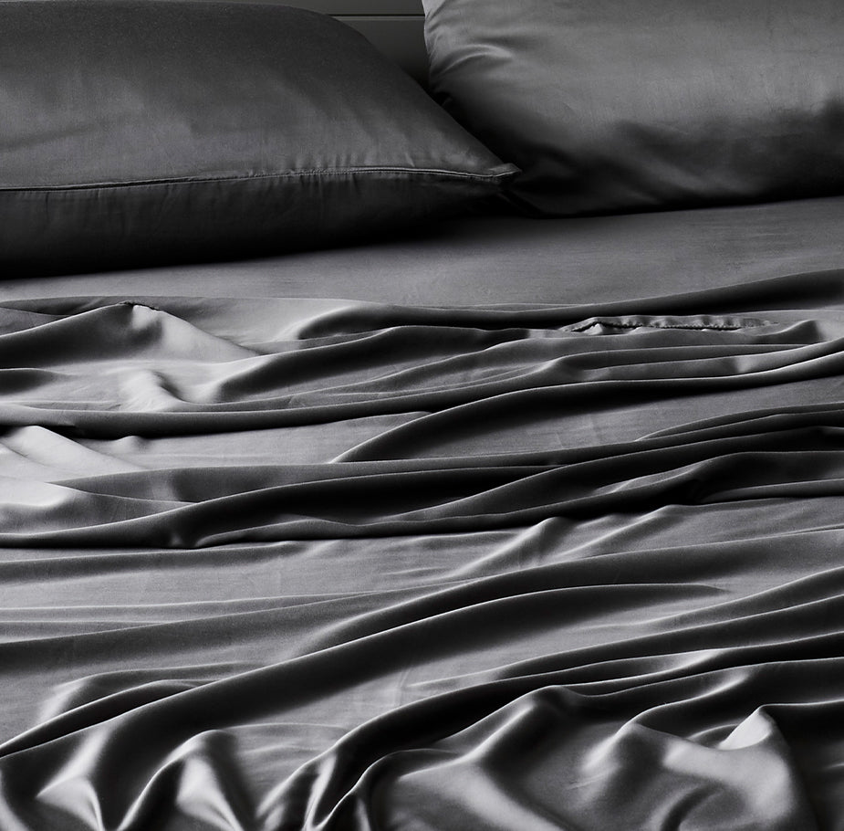 AureaLoom Bamboo Lyocell Silkweave Flat Sheet — Cooling - Desfino
