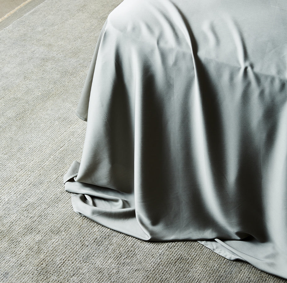 AureaLoom Bamboo Lyocell Silkweave Flat Sheet — Cooling - Desfino