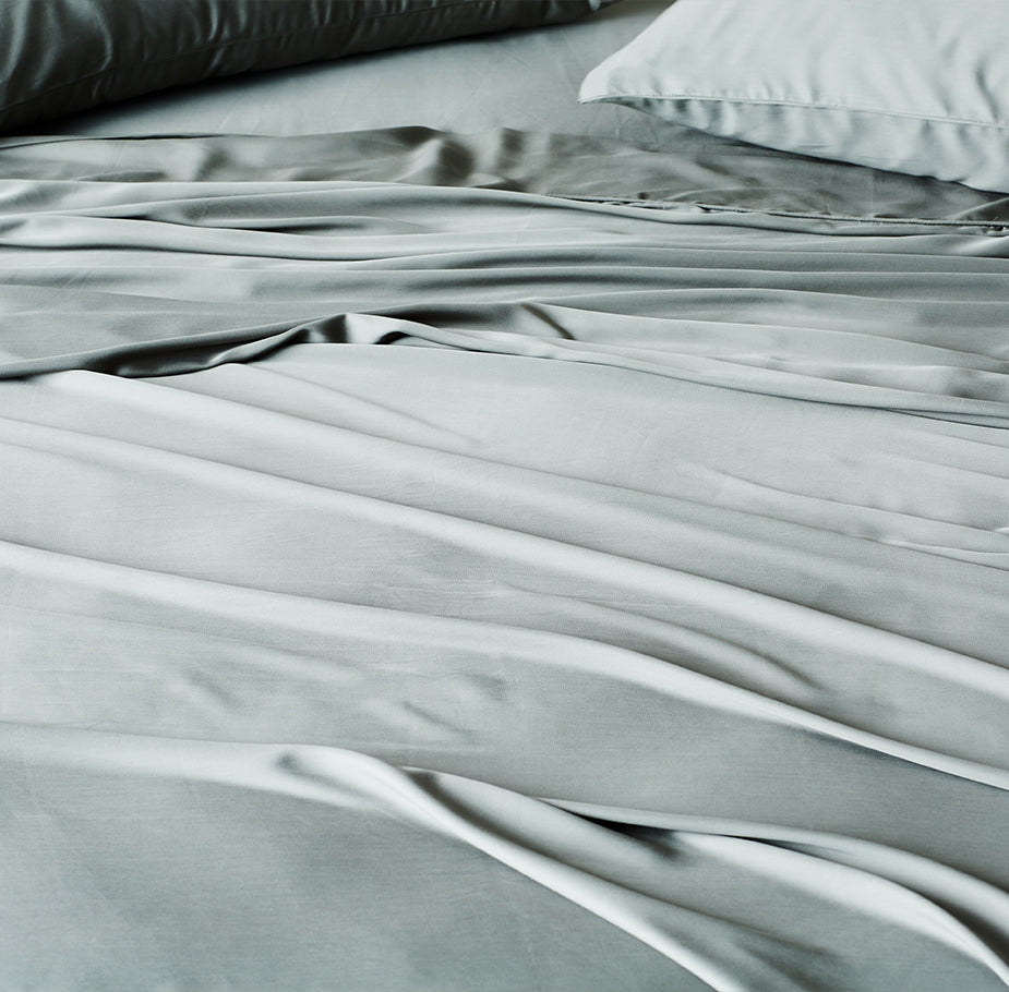 AureaLoom Bamboo Lyocell Silkweave Flat Sheet — Cooling - Desfino