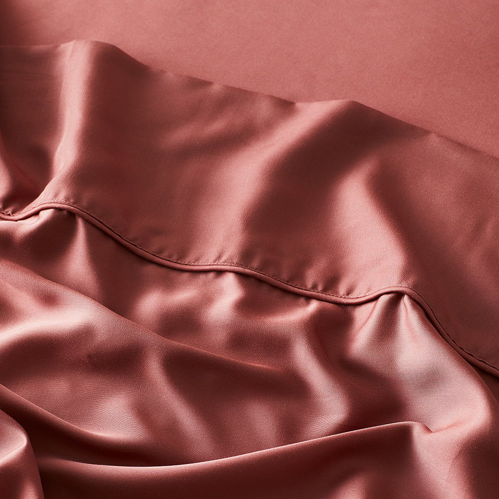 AureaLoom Bamboo Lyocell Silkweave Flat Sheet — Cooling - Desfino