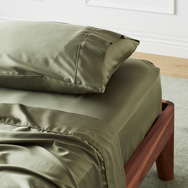 AureaLoom Bamboo Lyocell Silkweave Flat Sheet — Cooling - Desfino
