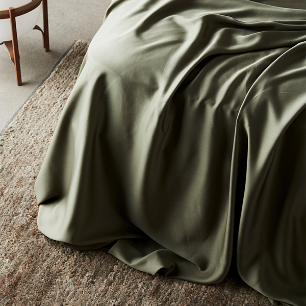 AureaLoom Bamboo Lyocell Silkweave Flat Sheet — Cooling - Desfino