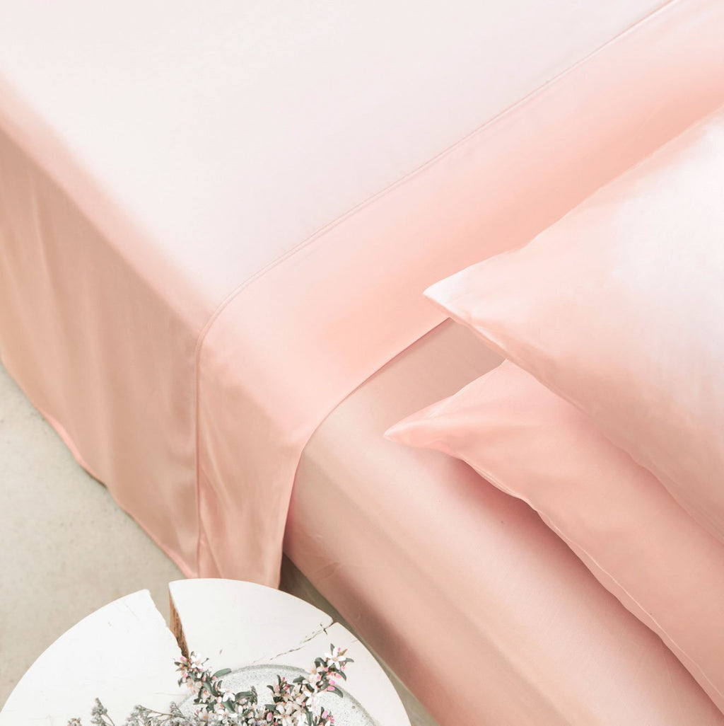 AureaLoom Bamboo Lyocell Silkweave Flat Sheet — Cooling - Desfino