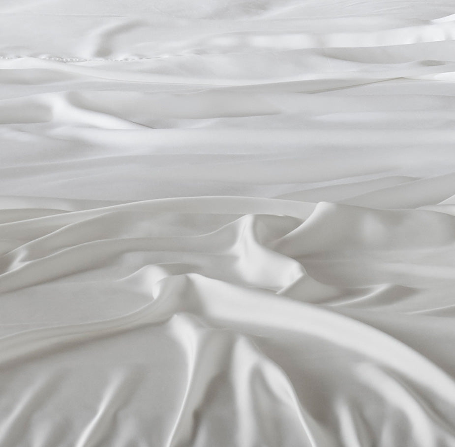 AureaLoom Bamboo Lyocell Silkweave Flat Sheet — Cooling - Desfino