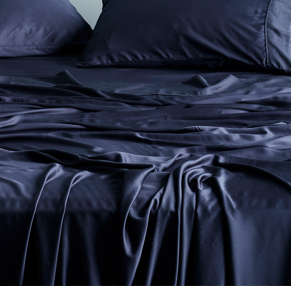 AureaLoom Bamboo Lyocell Silkweave Flat Sheet — Cooling - Desfino