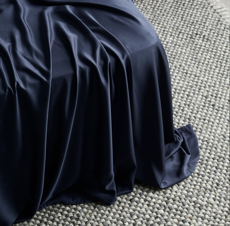 AureaLoom Bamboo Lyocell Silkweave Flat Sheet — Cooling - Desfino