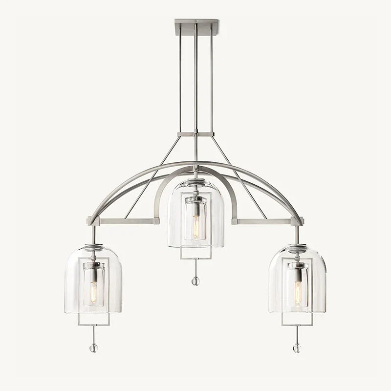 Bell Glass Chandelier for Living Room | Desfino