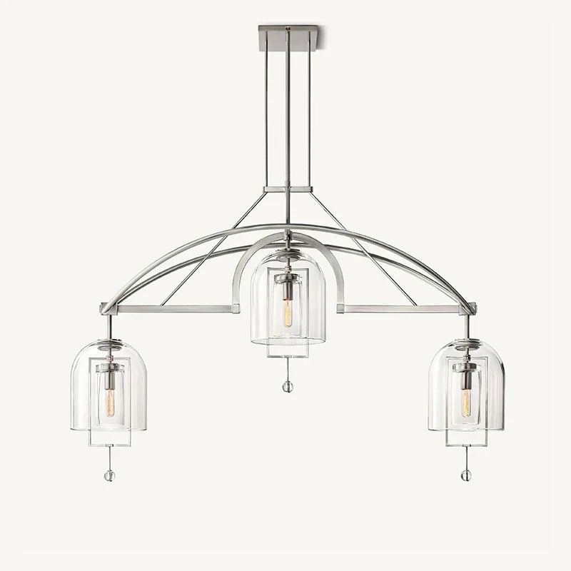 Bell Glass Chandelier for Living Room | Desfino