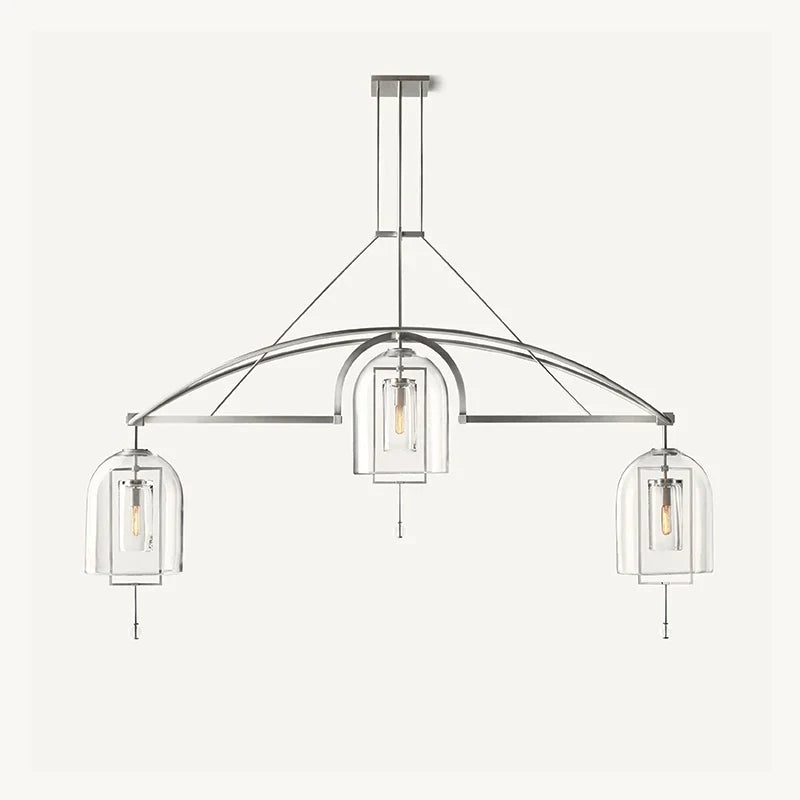 Bell Glass Chandelier for Living Room | Desfino