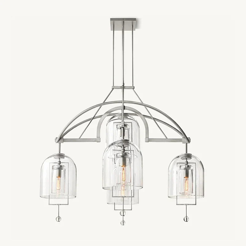 Bell Glass Chandelier for Living Room | Desfino