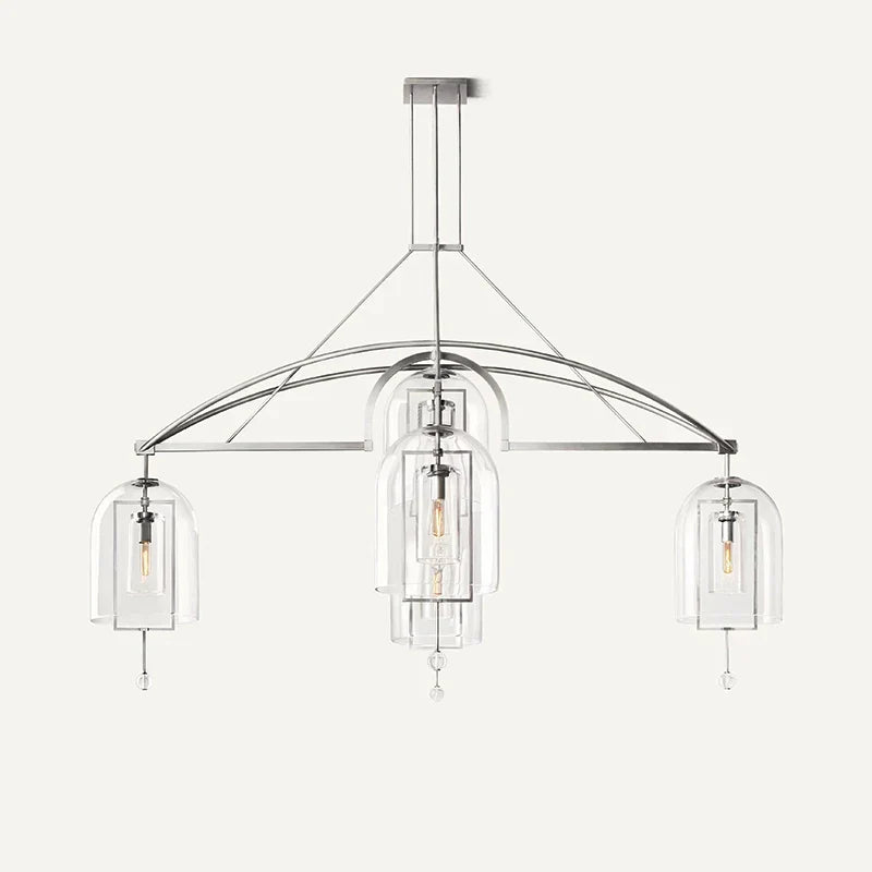Bell Glass Chandelier for Living Room | Desfino
