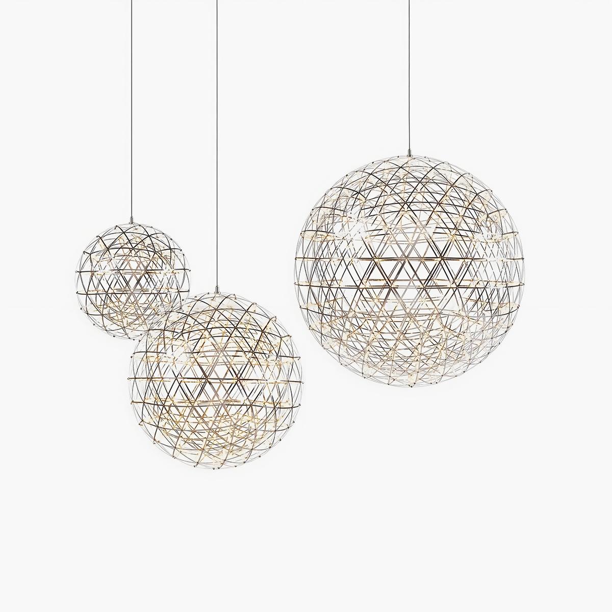Silver Fire Ball Pendant Light for Dining Room | Desfino