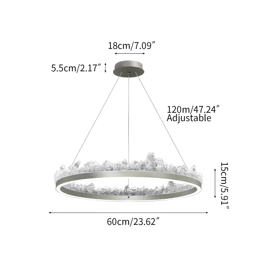 Modern Light Luxury Iceberg Chandelier | Desfino
