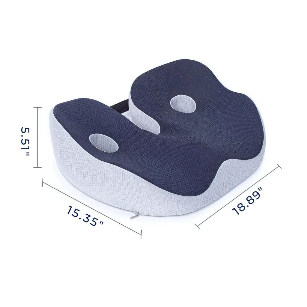 Cuscino per seduta ErgoPro in memory foam — Supporto della postura, sollievo dal coccige - Desfino