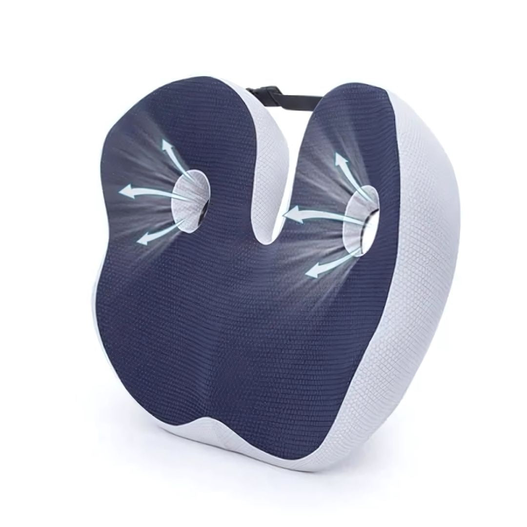 Cuscino per seduta ErgoPro in memory foam — Supporto della postura, sollievo dal coccige - Desfino