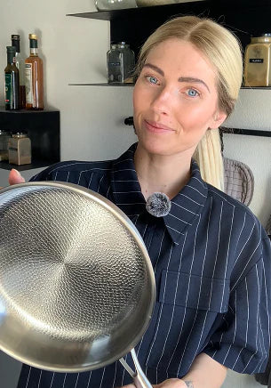 32/34/36cm Pure Titanium Frying Pan — Non-Coated Professional Cookware - Desfino