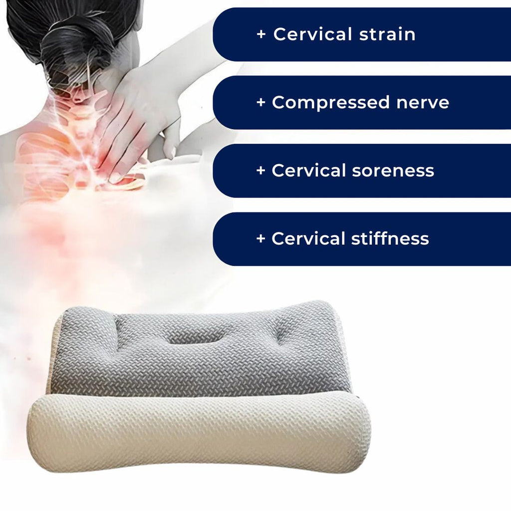 Cuscino ortopedico cervicale Talera — supporto per chi dorme supino, sul fianco o a pancia in giù - Desfino