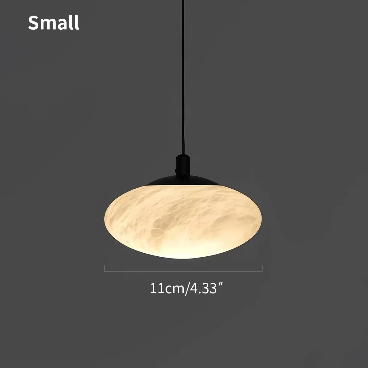 Moderne ovale Pendelleuchte aus spanischem Alabaster für das Schlafzimmer | Desfino