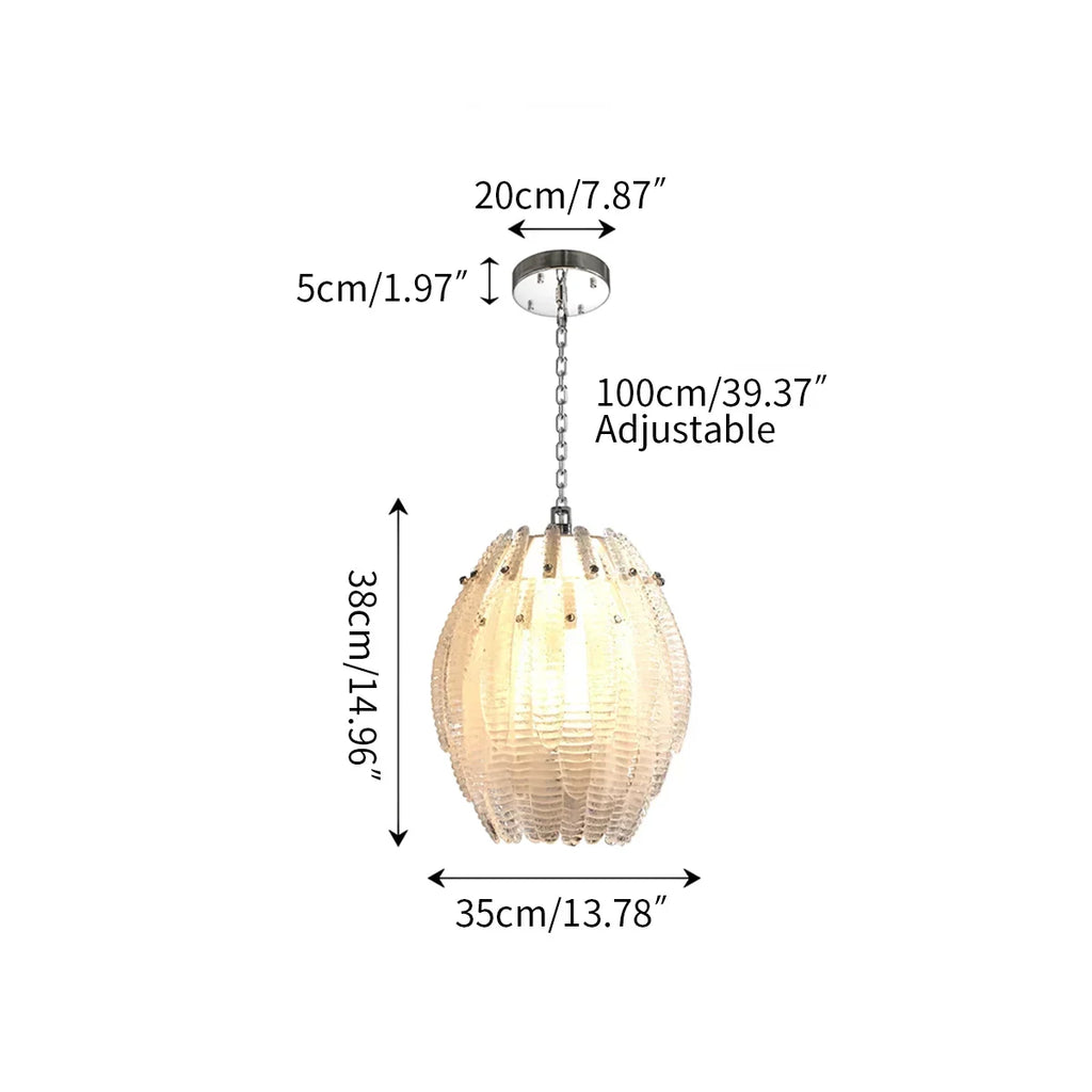 Creative Pinecone Glass Pendant Light | Desfino