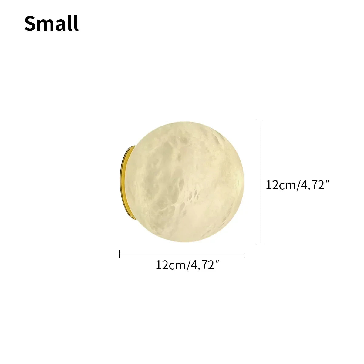 Modern Spherical Spanish Alabaster Wall Sconce | Desfino