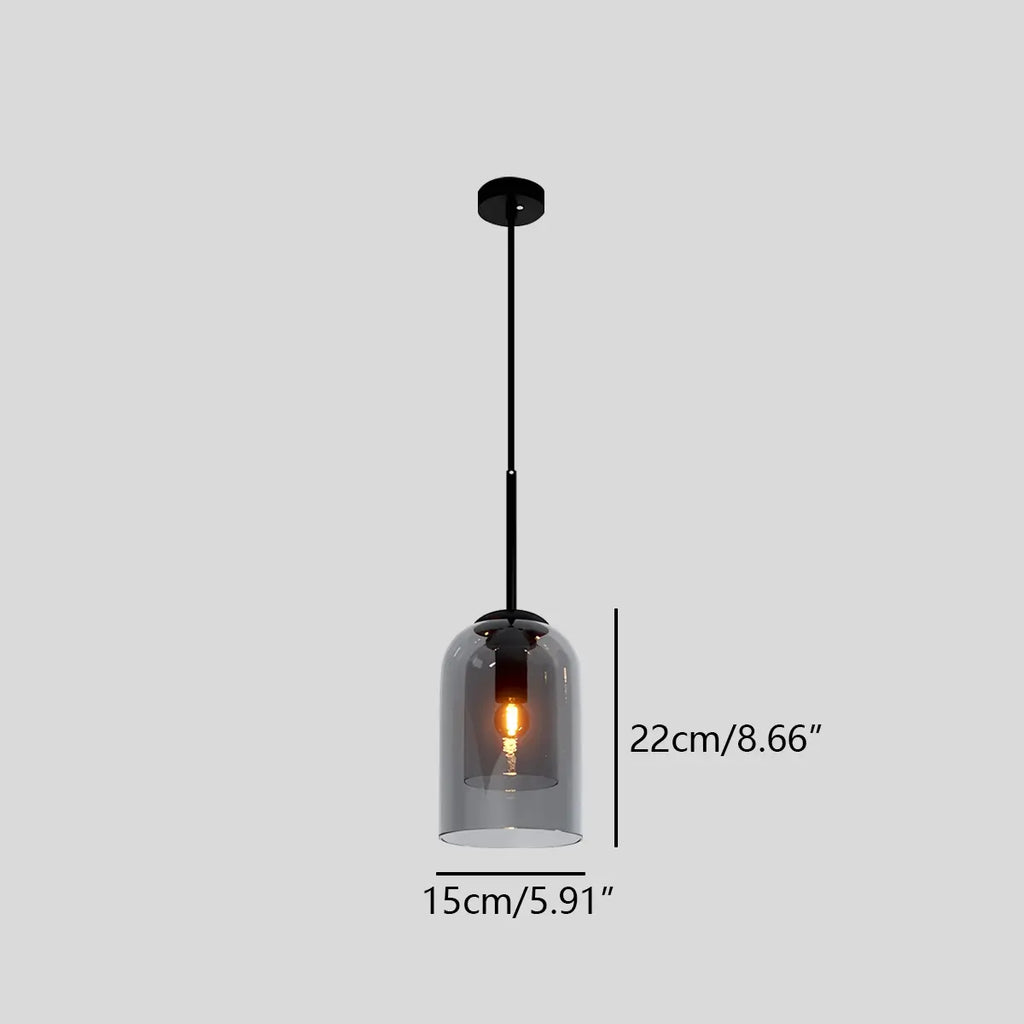 Otzara Double Glass Pendant Light for Dining Area | Desfino