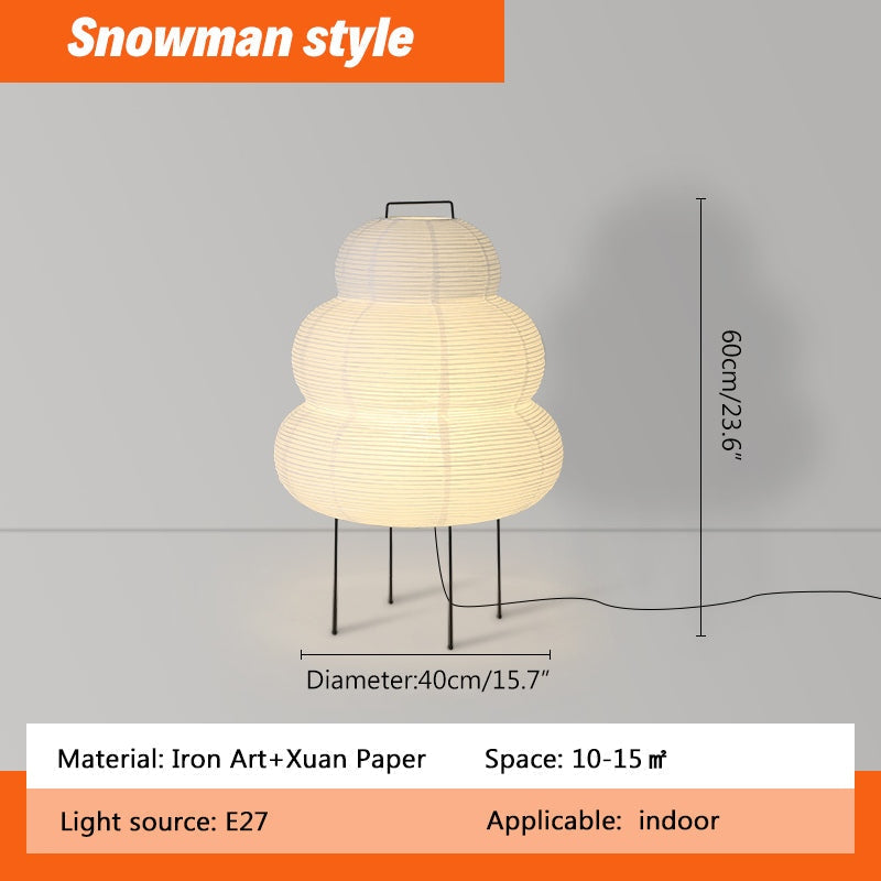 Rice Paper Art Floor & Table Lamp | Desfino